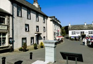 View of Cartmel Square in summer