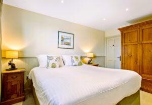 The super king bedroom at Cartmel Hill