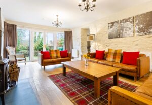 Image of the living room at Sawmill Cottage